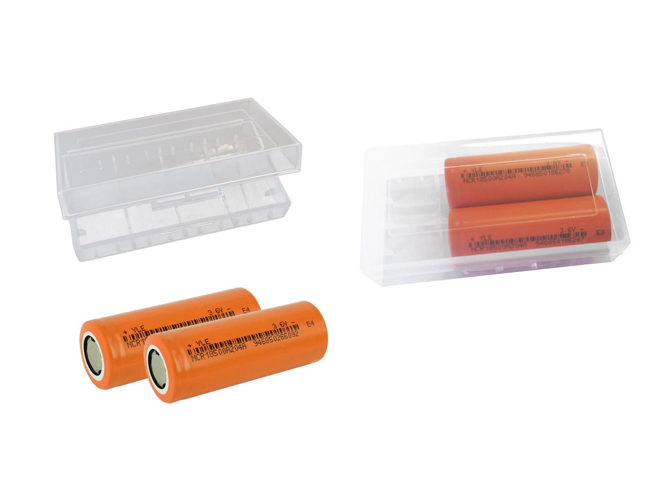 18500 3.6V 2040mAh Rechargeable Battery Cells - PowerSmart