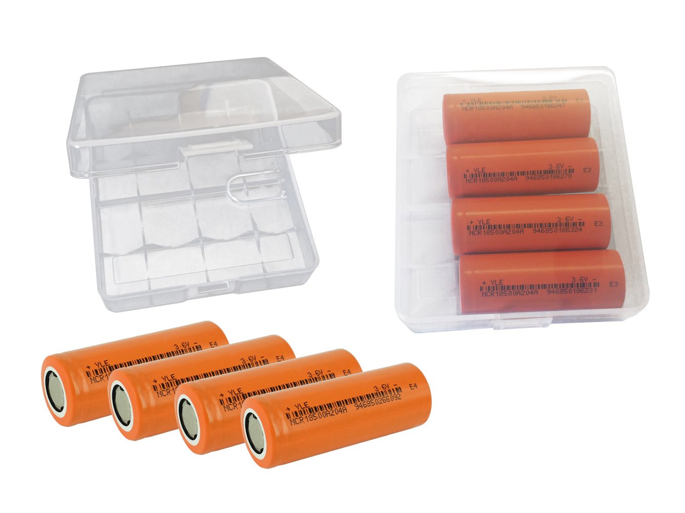 18500 3.6V 2040mAh Rechargeable Battery Cells - PowerSmart