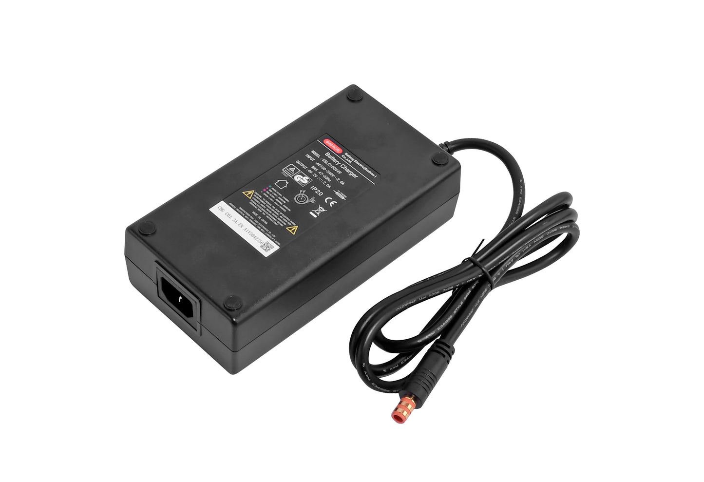 Original 49.2V/2A Bafang charger suitable for Bafang e-bike battery, with orange Bafang barrel connector - PowerSmart