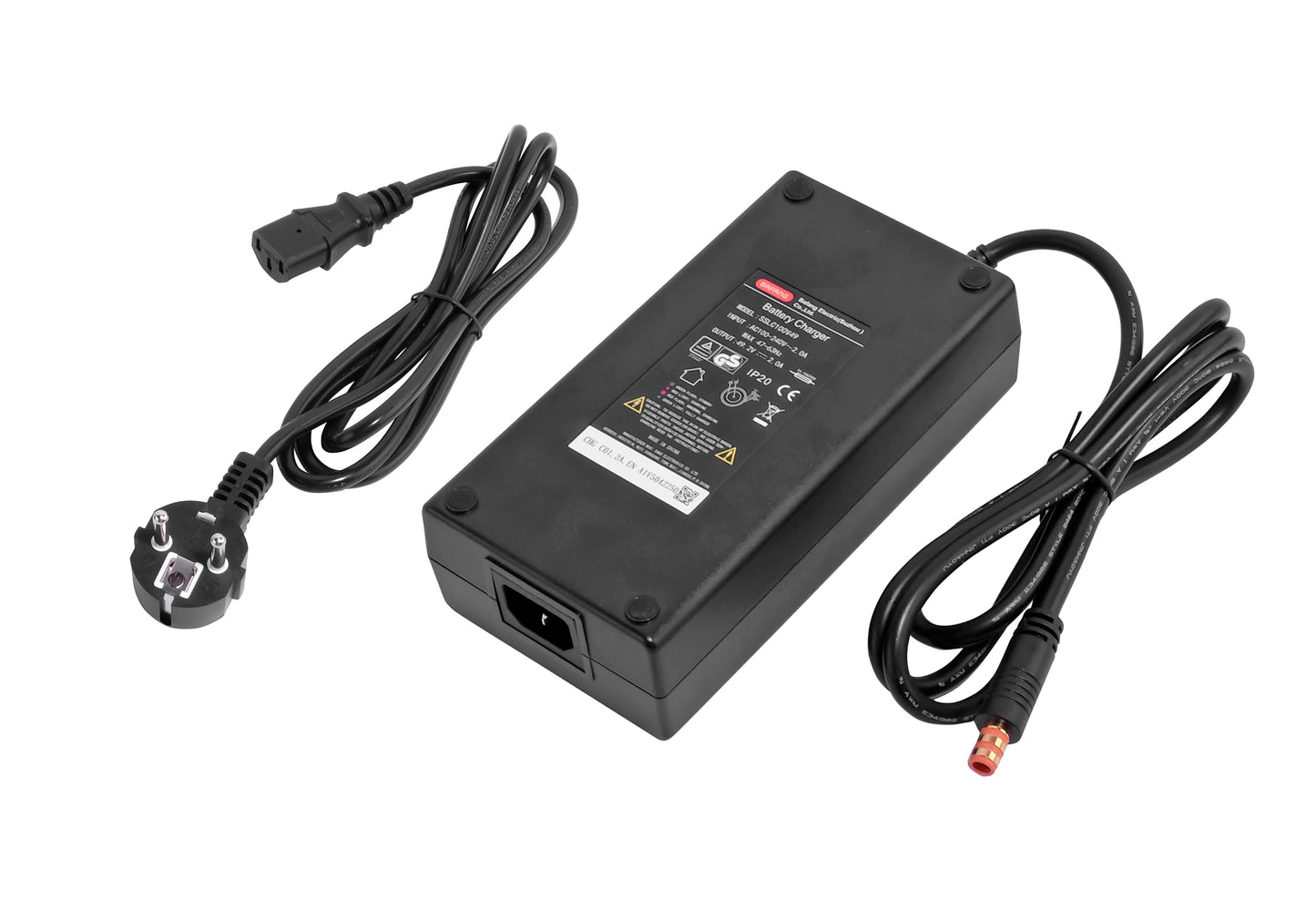 Original 49.2V/2A Bafang charger suitable for Bafang e-bike battery, with orange Bafang barrel connector - PowerSmart