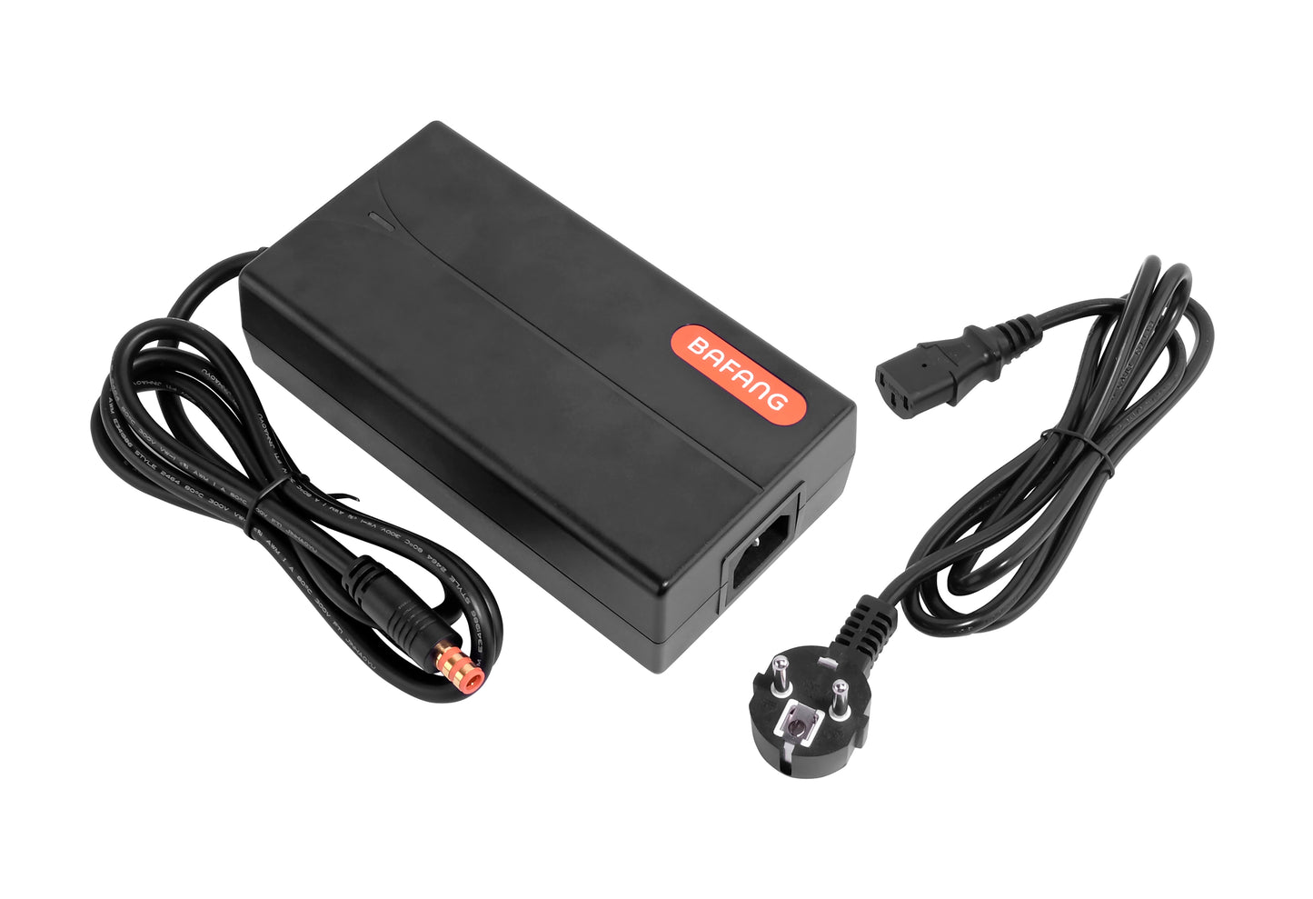 Original 49.2V/2A Bafang charger suitable for Bafang e-bike battery, with orange Bafang barrel connector - PowerSmart