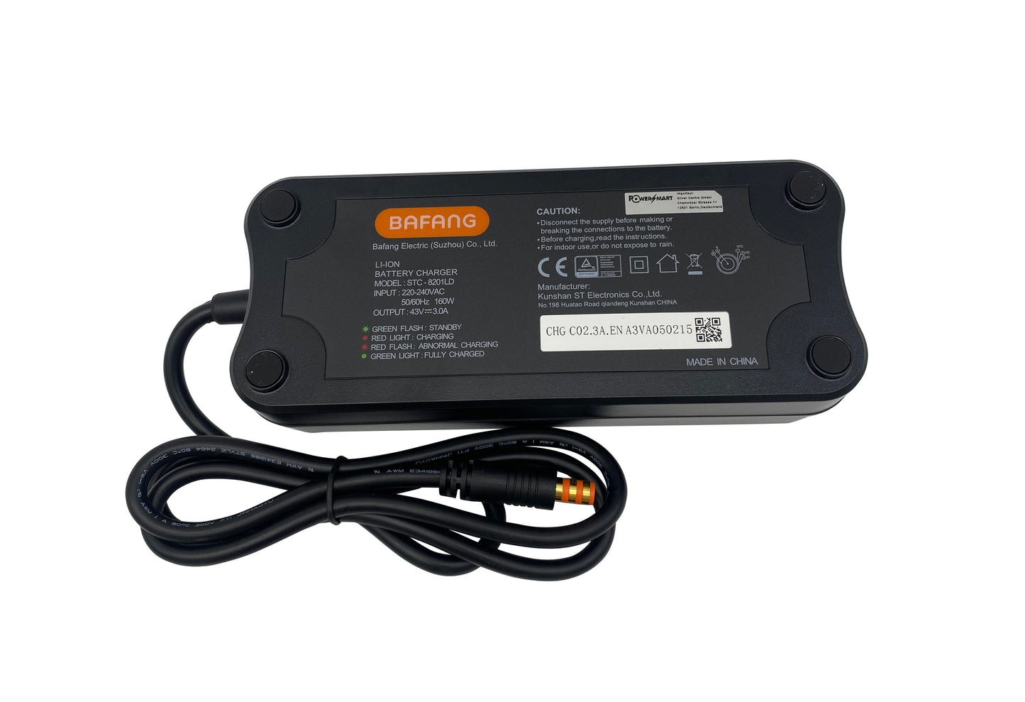 BAFANG quick charger 43V 3A - PowerSmart