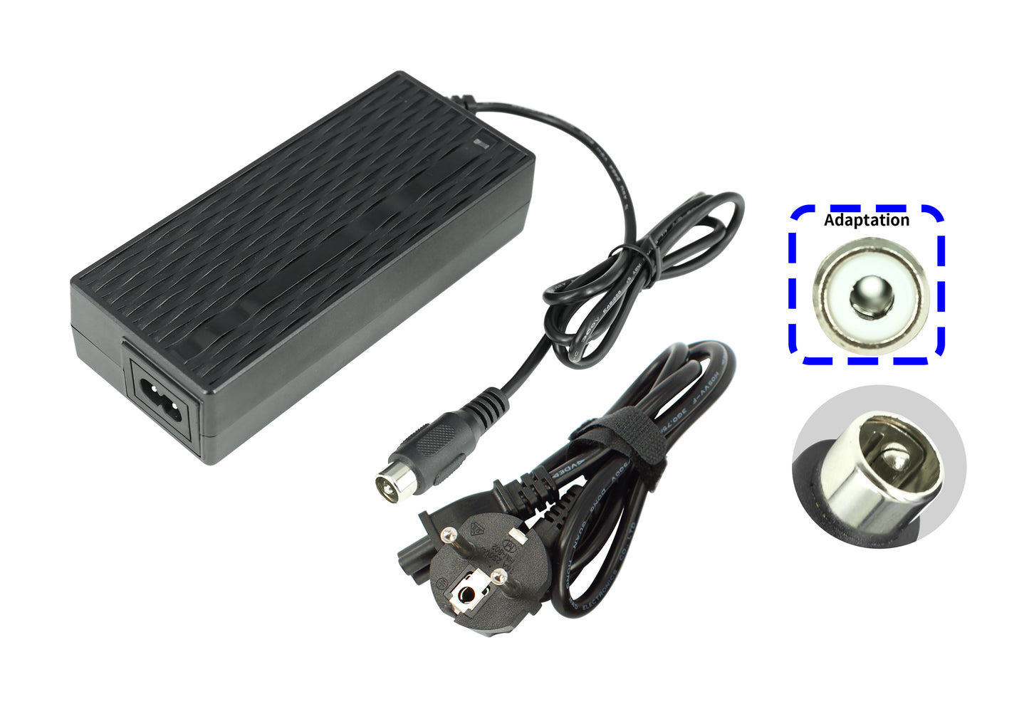 Charger for Wayscrall ebike batteries 36V / 2A (Lotus/RCA plug) - PowerSmart