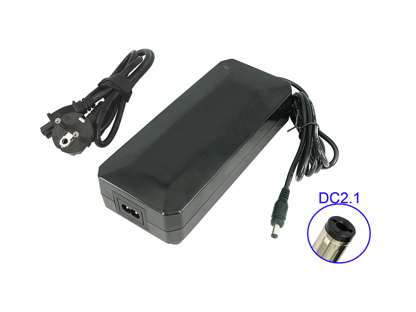 High-quality e-bike charger 48V 3A for batteries from Telefunken, Phylion, NCM and much more (DC 5.5x2.1mm) - PowerSmart