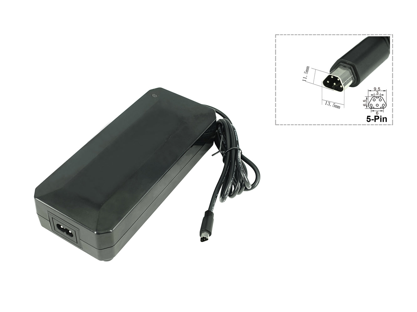 54.6V 3A PowerSmart Charger with 5-pin trapezoidal plug - PowerSmart