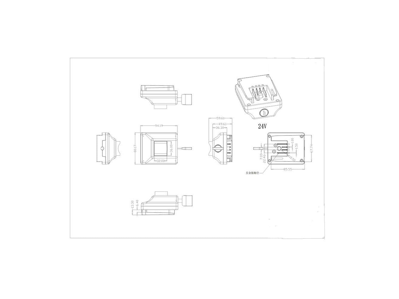 Multi-Fit-Clip-Halterung für Powersmart 24-V-E-Bike-Akku LEB24HS99B-2