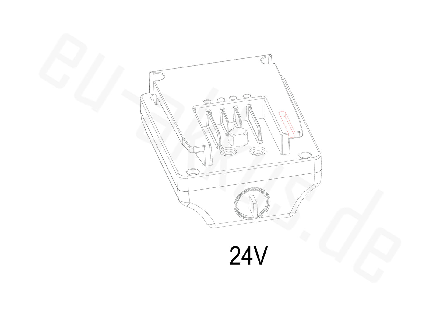 Multi-fit Clipping Bracket for PowerSmart 24V ebike Battery LEB24HS99B - PowerSmart