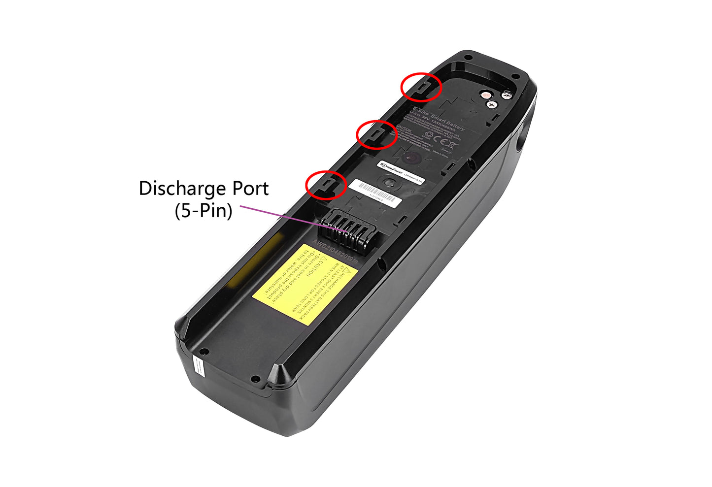 36V 13Ah/468Wh Battery for Ampere Tourer S, DenverBike MTB Bike E3100DT - PowerSmart