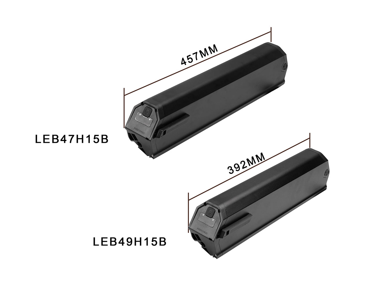 48V 13Ah/624Wh Battery for e-JOE GADIS Long Range Comfort Cruiser, LLobe Voga Bianco - PowerSmart