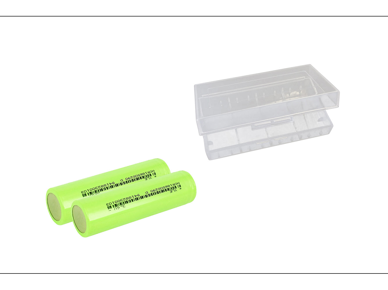 2x 2900mAh 18650 Rechargeable Battery Cells