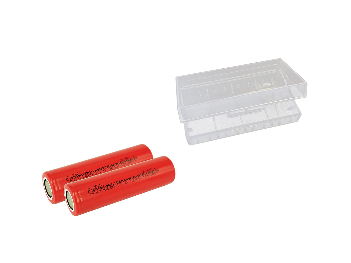 2x 3500mAh 18650 Rechargeable Battery Cells